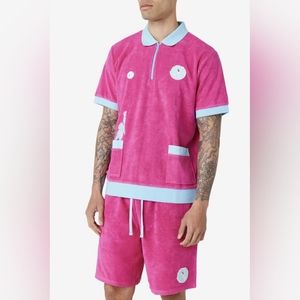 (+)FILA Kapueo Terry Polo & Kawelo Shorts